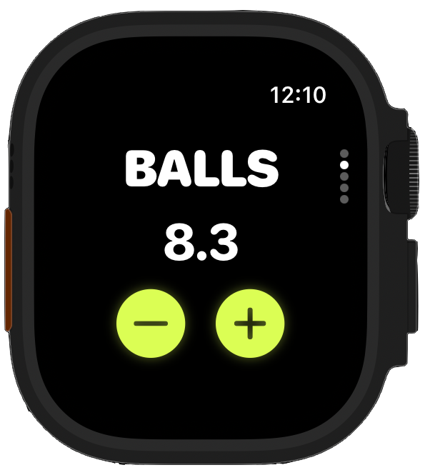 Balls on Apple Watch